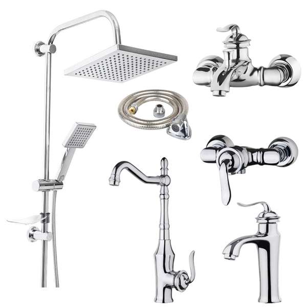 ست شیرآلات مدل هلن K100 مجموعه 6 عددی