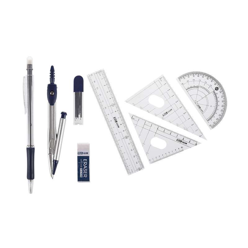 ست پرگار و خط کش آر یو آی مدل Compass Set 7006