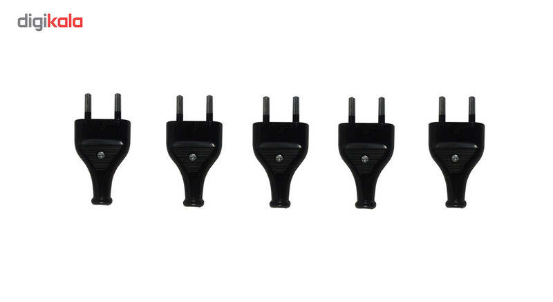 دوشاخه برق الکترو فراز کد Black بسته 5 عددی