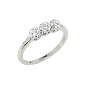 انگشتر نقره زنانه مدل فلاور  کد 10055