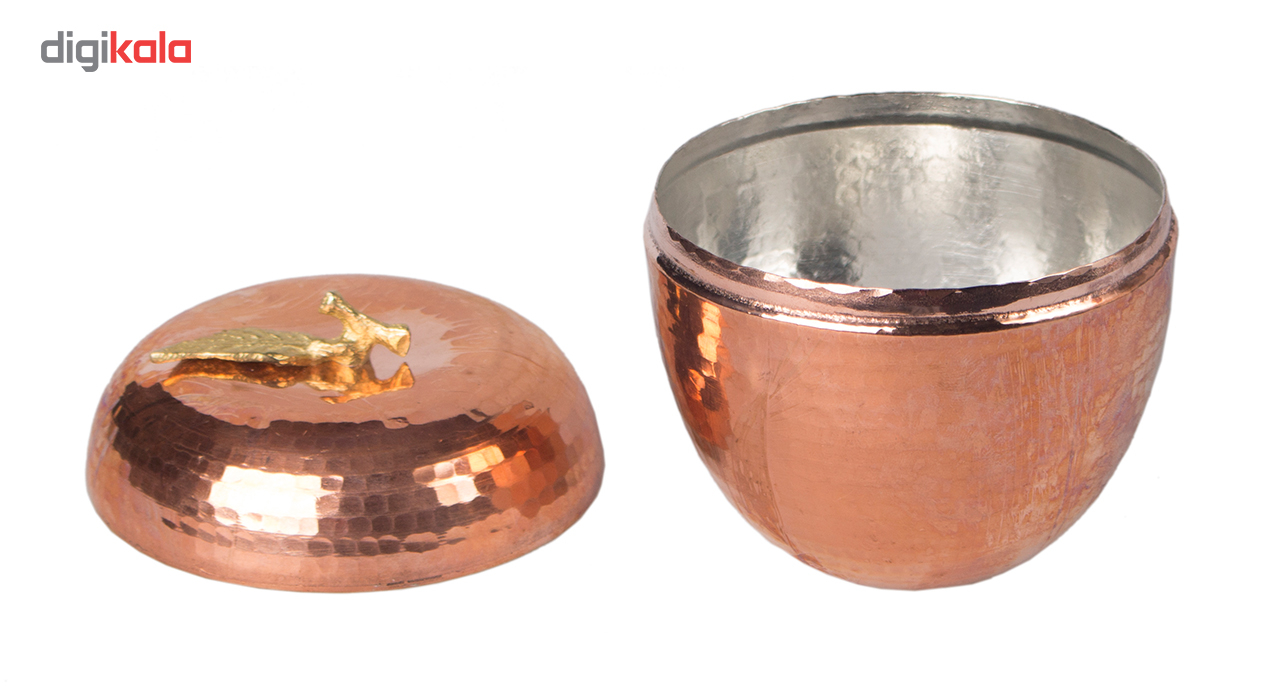 قندان مسی زنجان طرح سیب مدل 597