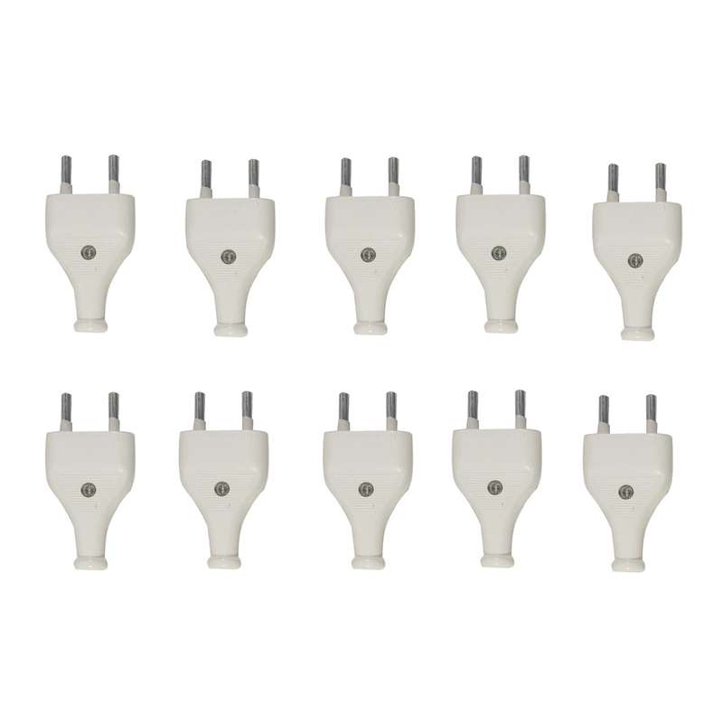 دوشاخه برق الکترو فراز مدل White بسته 10 عددی