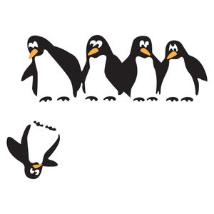استیکر یخچال گراسیپا مدل پنگوئن ها