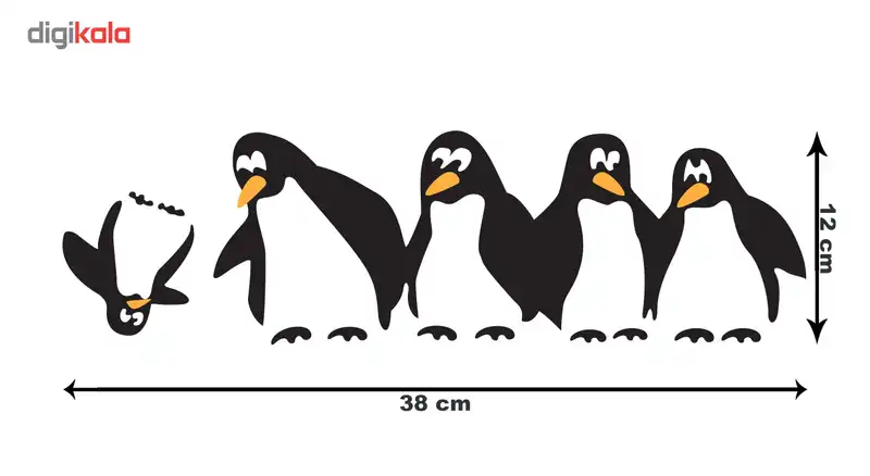 استیکر یخچال گراسیپا مدل پنگوئن ها