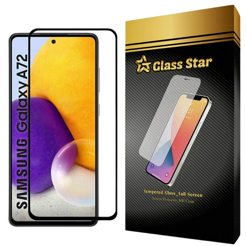 محافظ صفحه نمایش فول گلس استار مدل F مناسب برای گوشی موبایل سامسونگ Galaxy A72