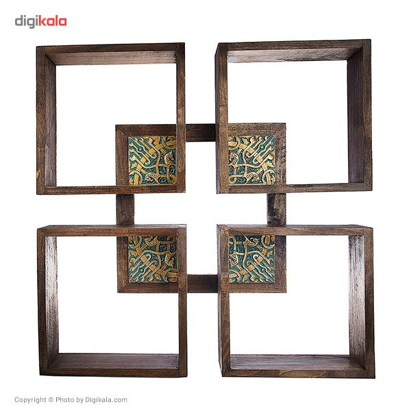 طبقه چوبی گالری آسوریک مدل قاب دار