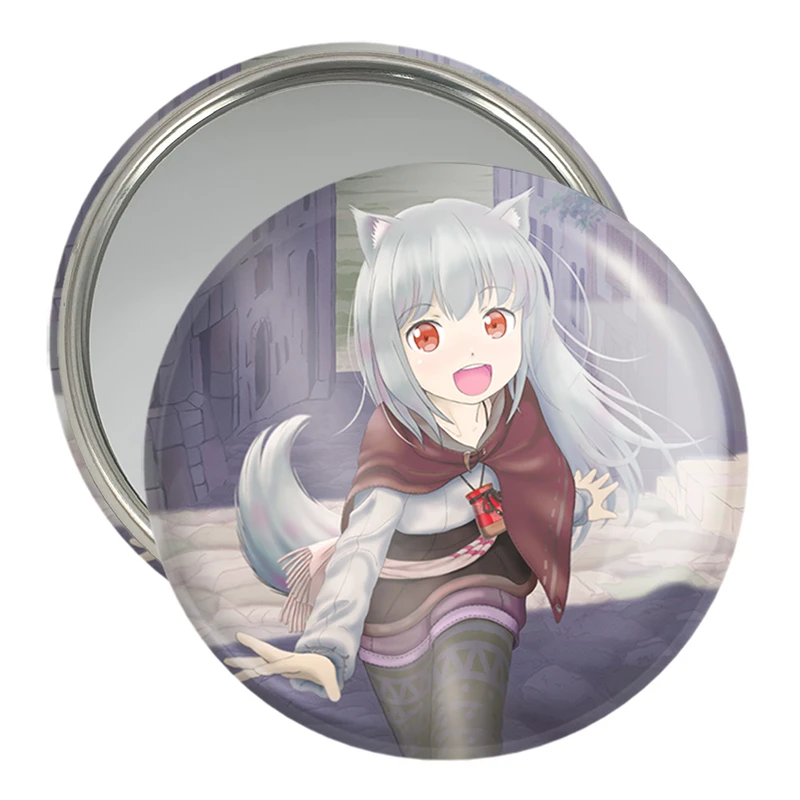 آینه جیبی خندالو مدل میوری انیمه ادویه و گرگ کد 36111