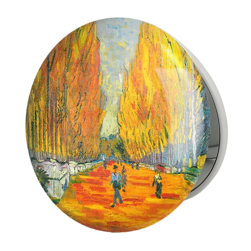 آینه جیبی خندالو طرح ونسان ونگوگ (Van Gogh) مدل تاشو کد 36790