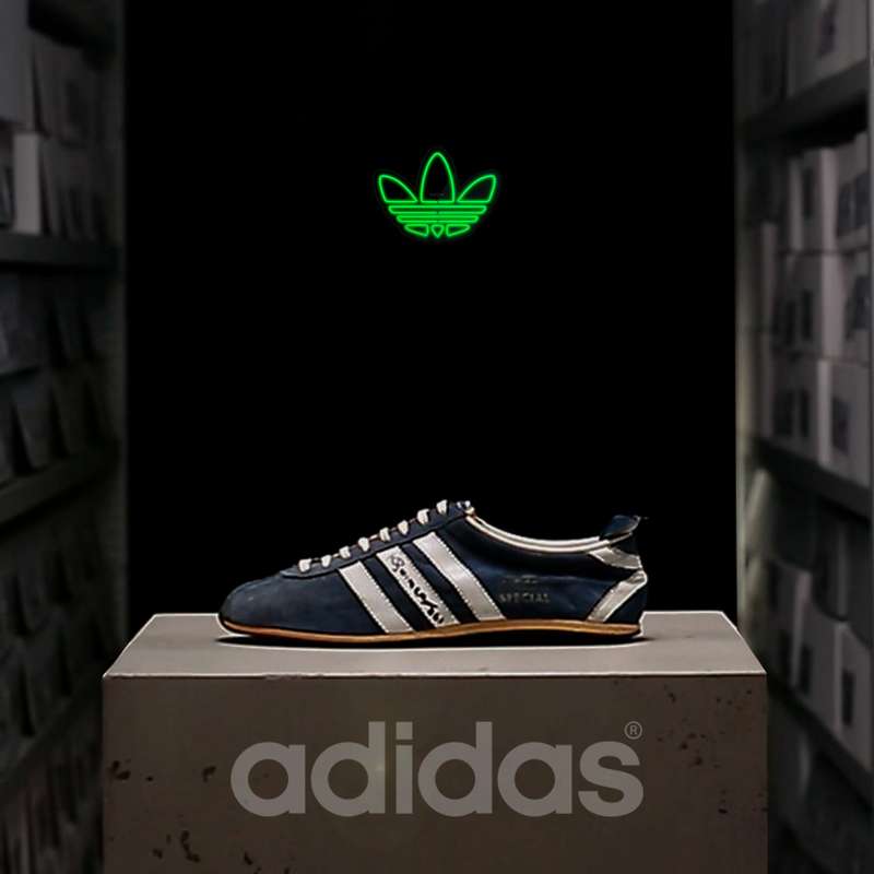 چراغ دیواری نئون دیزاین طرح Adidas-Logo-BL_GR