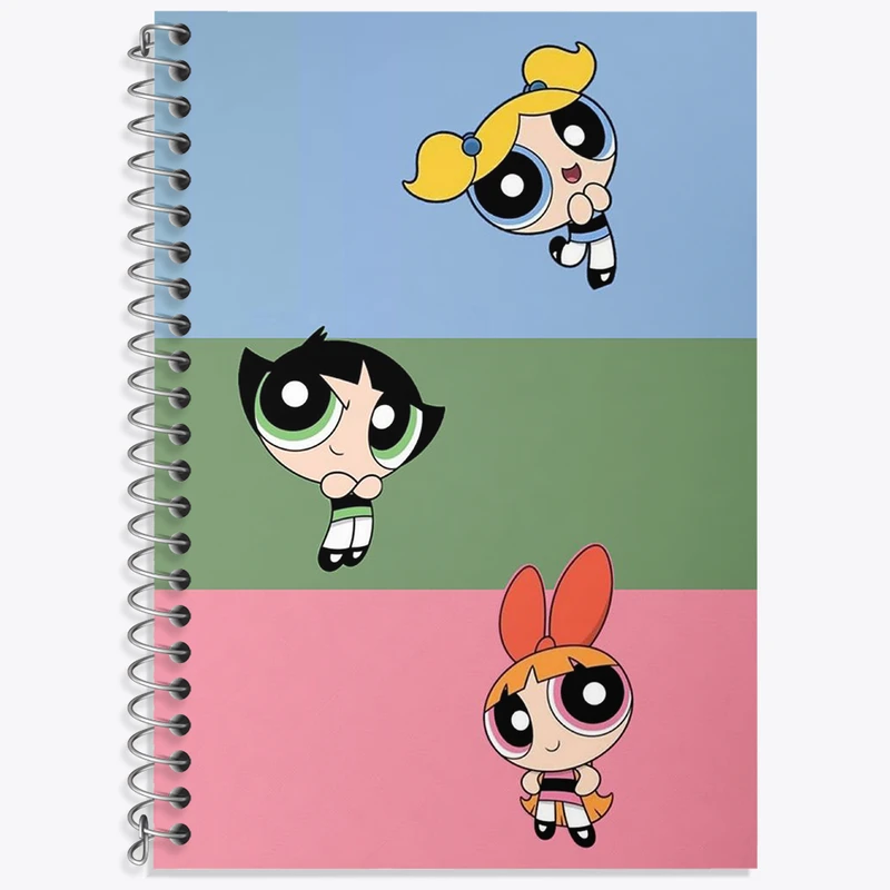 دفتر نت موسیقی 50 برگ خندالو طرح دختران نیرومند (The Powerpuff Girls) کد N1730