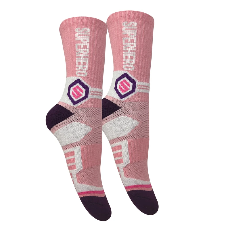 جوراب ساق بلند زنانه تن پوش هنگامه مدل حوله ای کش اسپرت SUPERHERO