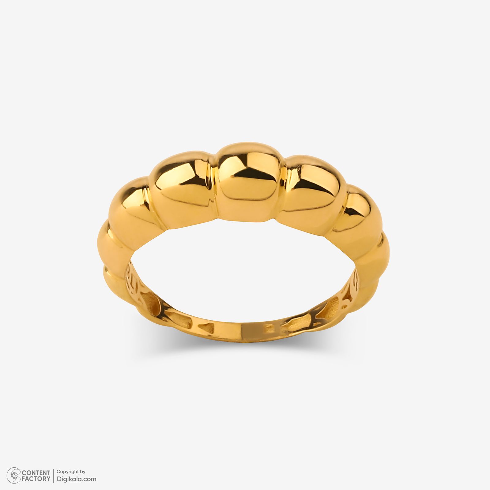 انگشتر طلا 18 عیار زنانه گلدم مدل R345001 سایز 50 -  - 3