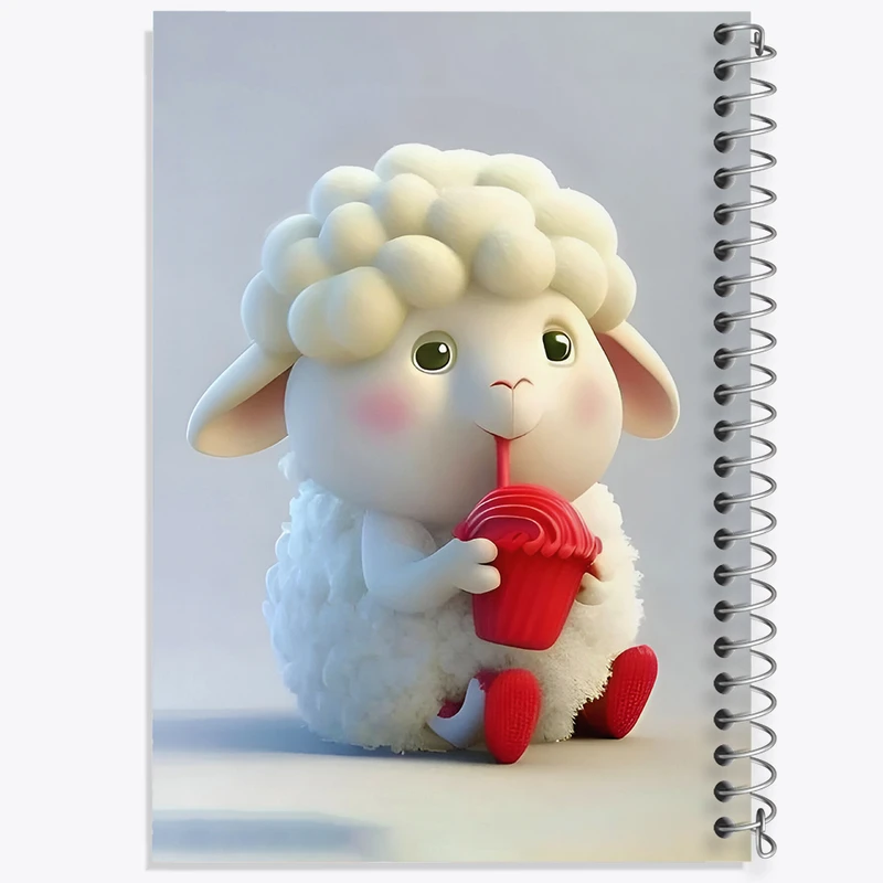 دفتر لیست خرید 50 برگ خندالو طرح گوسفند کیوت کد F5701