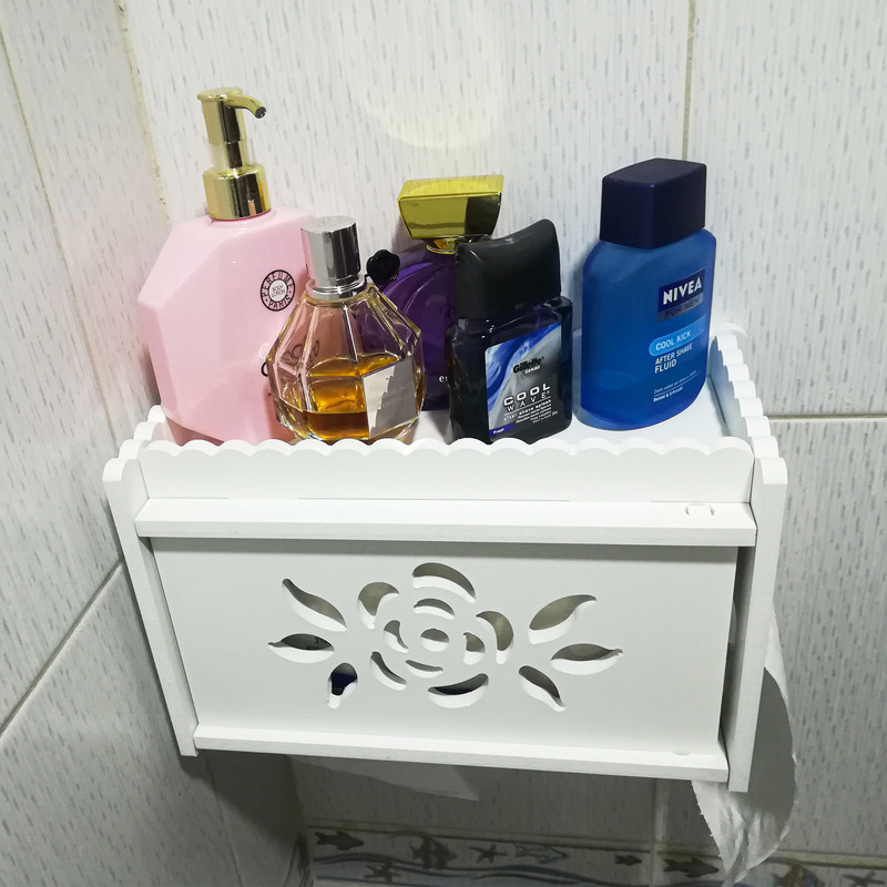 پایه رول دستمال کاغذی مدل دیواری طرح گل