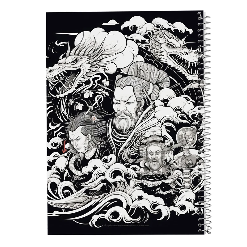 دفتر ژورنال نویسی 50 برگ مدوپد مدل نقطه ای طرح Vindland Saga کد DF3253