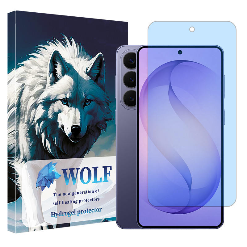 محافظ صفحه نمایش مات ضداشعه آبی ولف مدل هیدروژلی مناسب برای گوشی موبایل سامسونگ Galaxy S26