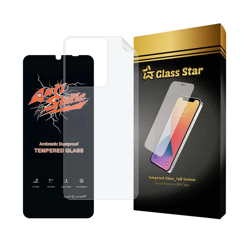 محافظ صفحه نمایش گلس استار مدل ANTNABKGS مناسب برای گوشی موبایل شیائومی Redmi 13C 4G / Poco C65 به همراه محافظ پشت گوشی