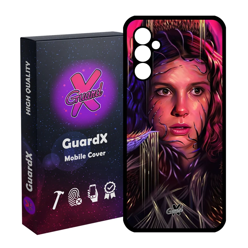 کاور گارد ایکس طرح Stranger Things مدل Glass10462 مناسب برای گوشی موبایل سامسونگ Galaxy A24/A24 4G/M34 5G