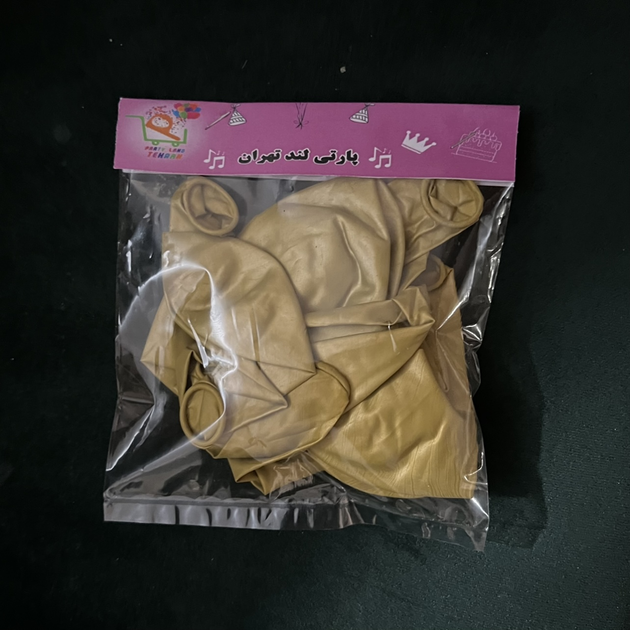 بادکنک پارتی لند تهران طرح کروم کد 2043 بسته 16 عددی