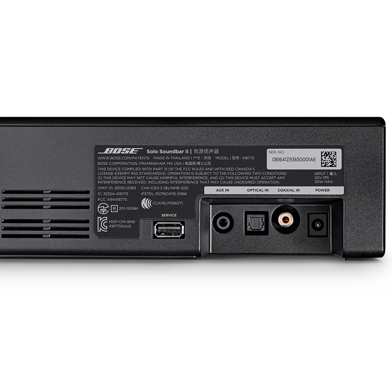 عکس شماره 3 : ساندبار بوز مدل solo soundbar ii