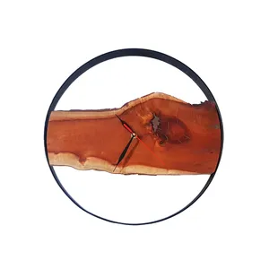 ساعت دیواری چوبی مدل روستیک کد 5