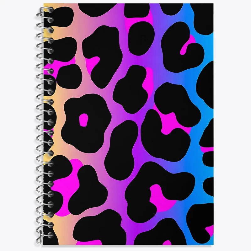 دفتر لغت 50 برگ خندالو طرح پترن پلنگی کد N2626