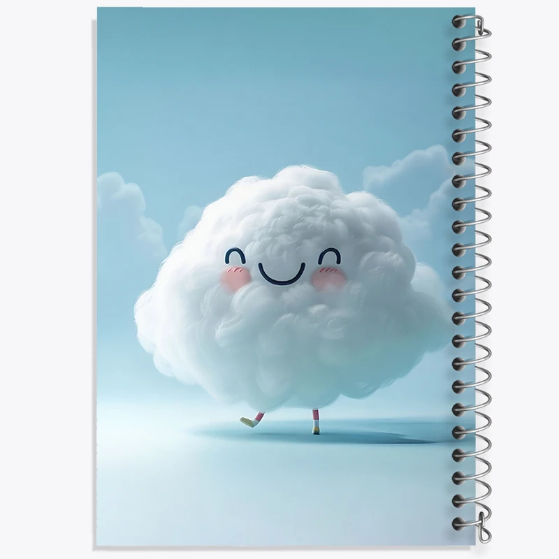 دفتر مشق 100 برگ خندالو طرح ابر کیوت کد N4073