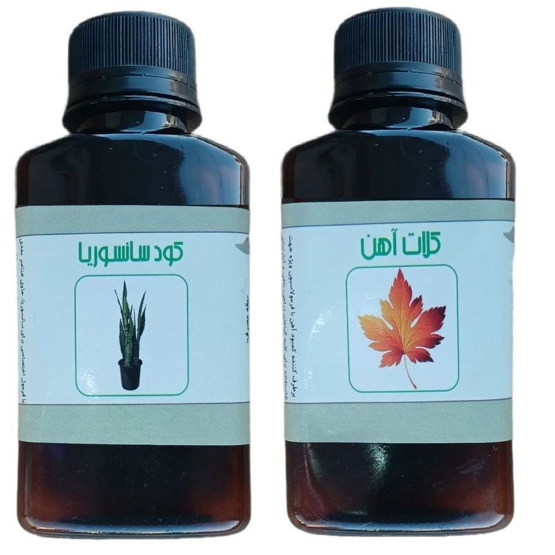 کود مایع سانسوریا و کلات آهن مدل life drop حجم 110 میلی لیتر بسته 2 عددی