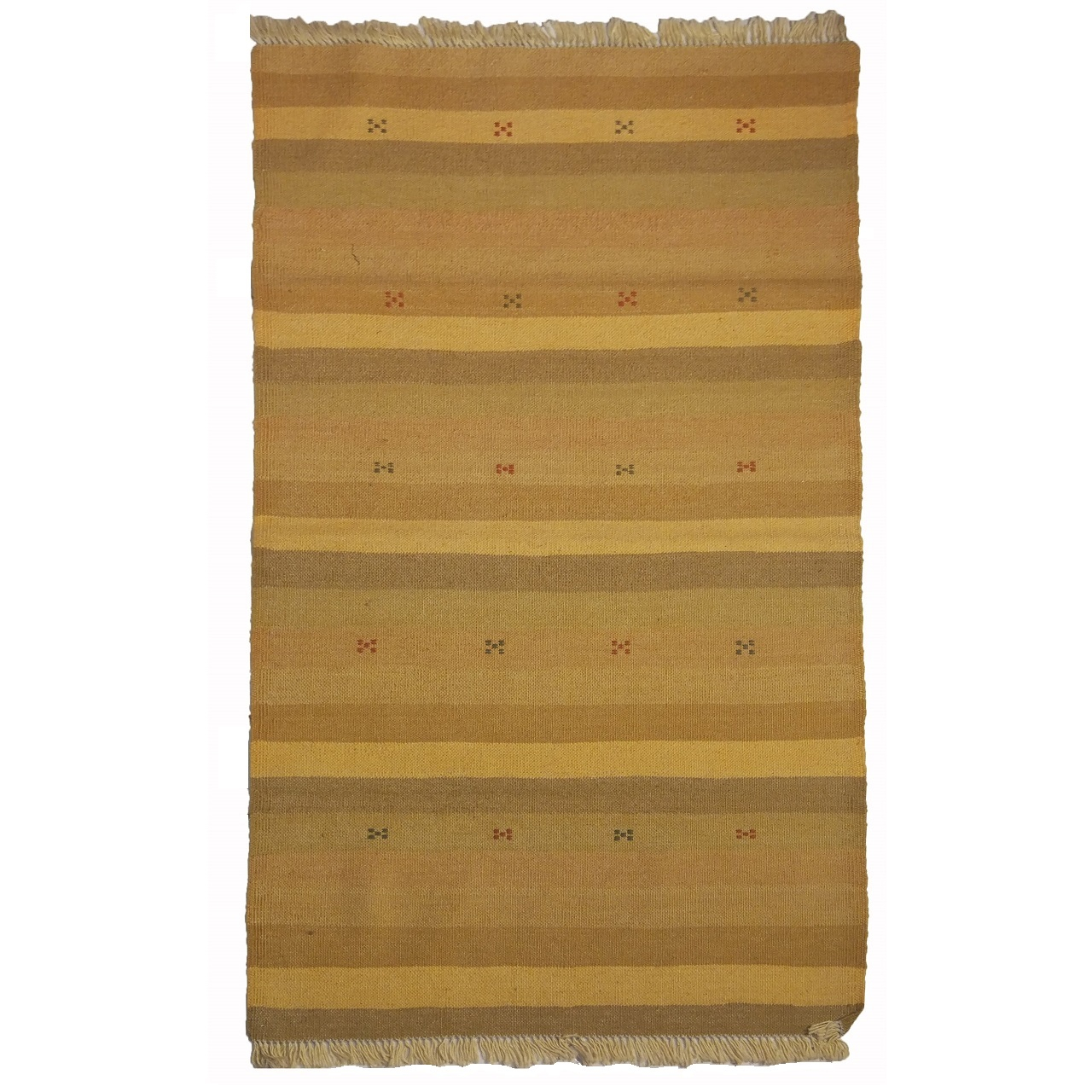 گلیم دستبافت یک و نیم متری نرمین کسا طرح سنتی کد NKP.B 110