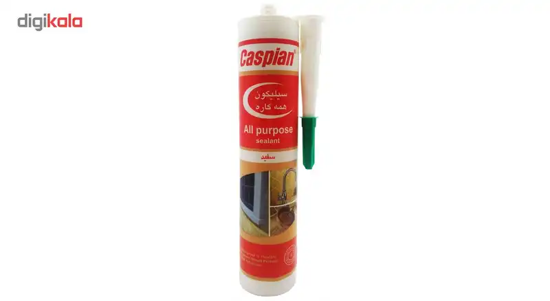چسب سیلیکون آکواریوم کاسپین مدل سفید حجم 300 میلی لیتر