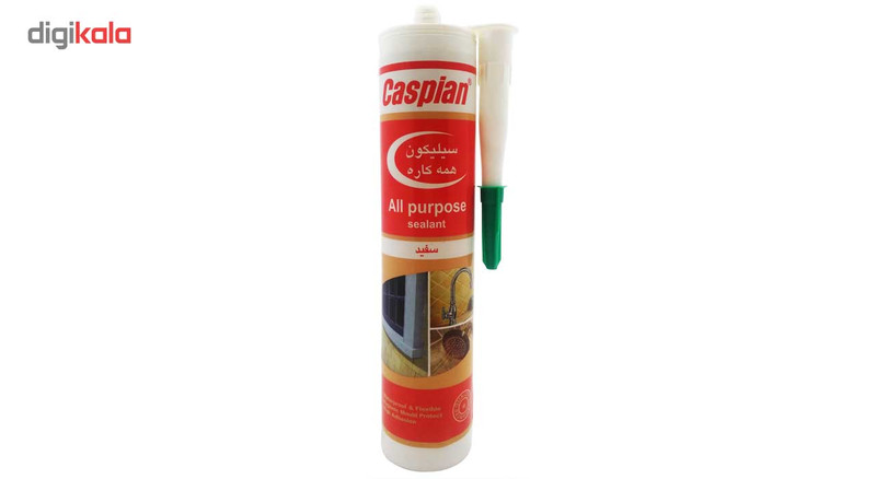چسب سیلیکون آکواریوم کاسپین مدل سفید حجم 300 میلی لیتر