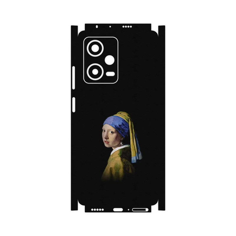 برچسب پوششی ماهوت مدل Girl with a Pearl Earring of Vermeer-FullSkin مناسب برای گوشی موبایل شیائومی Redmi Note 12 Pro 5G