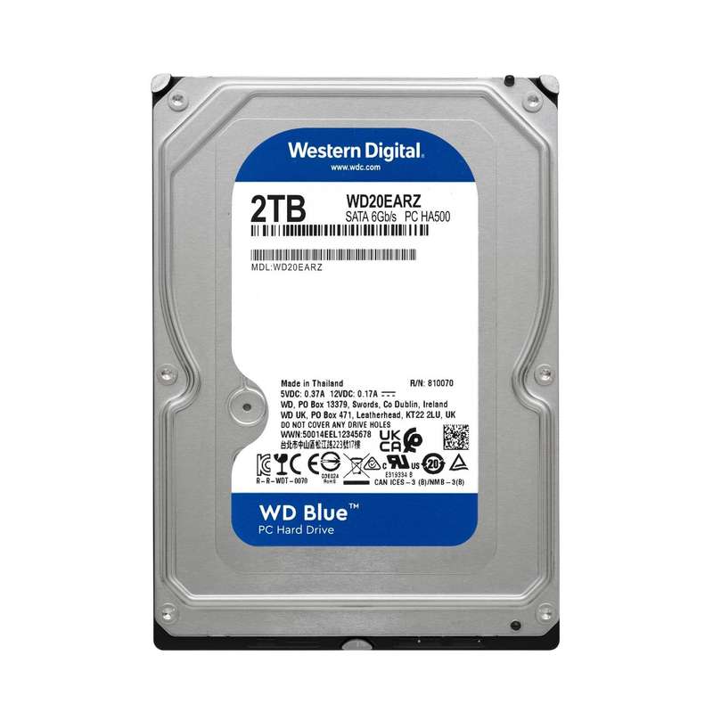 هارددیسک اینترنال وسترن دیجیتال مدل Blue WD20EARZ ظرفیت 2 ترابایت هارددیسک اینترنال وسترن دیجیتال مدل Blue WD20EARZ ظرفیت 2 ترابایت