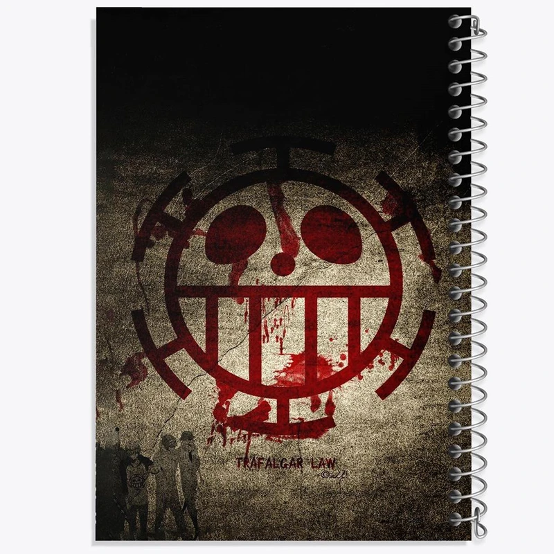 دفتر نت موسیقی 50 برگ خندالو مدل دزدان دریایی لاو انیمه وان پیس One Piece کد 11409