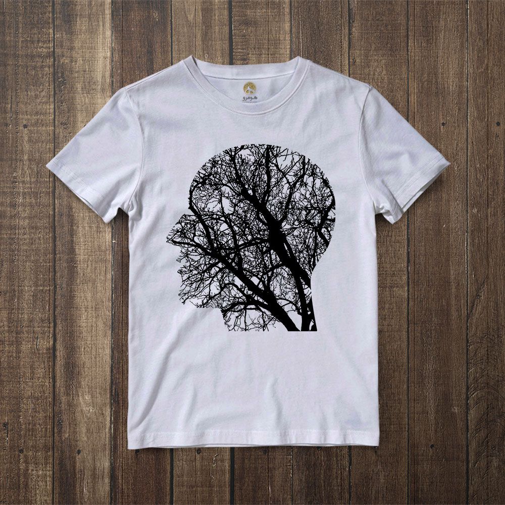 تی شرت آستین کوتاه مردانه هومرو مدل TW519 طرح افکار انسان - - 4