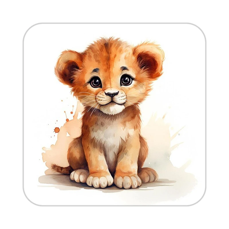 زیر لیوانی کاکتی طرح شیر مدل mp24279