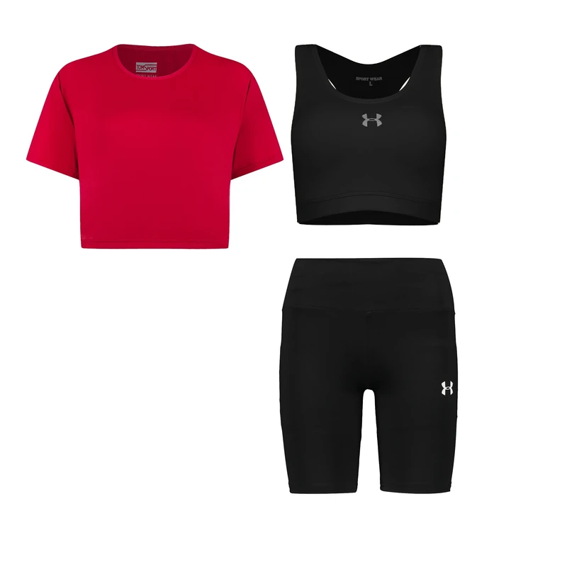 ست سه تکه لباس ورزشی زنانه مدل 1801-69-56