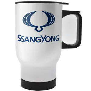 ماگ ماشین آکو مدل Ssang Yong - logo گنجایش 0.47 لیتر