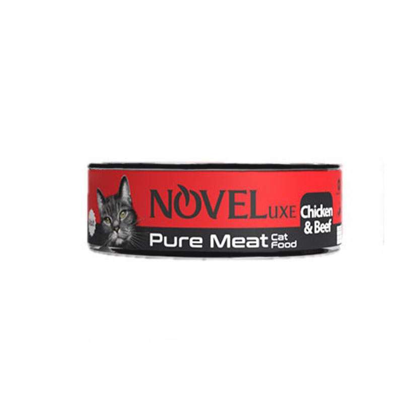 کنسرو غذای گربه نوول مدل Pure Meat مرغ و گوشت وزن 120 گرم کنسرو غذای گربه نوول مدل Pure Meat مرغ و گوشت وزن 120 گرم