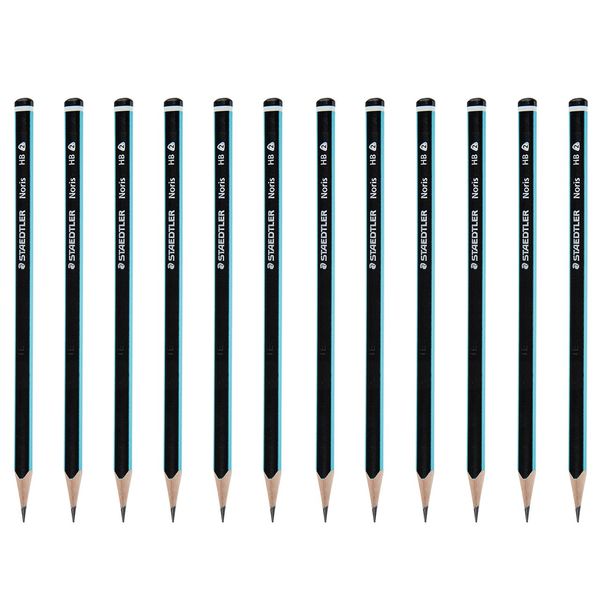مداد مشکی استدلر مدل Noris بسته 12 عددی