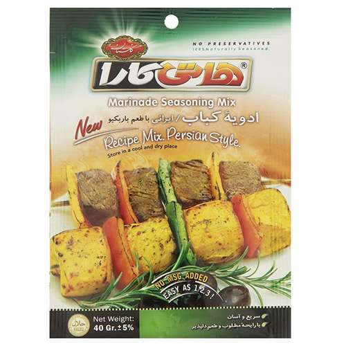 ادویه کباب با طعم باربکیو هاتی کارا مقدار 40 گرم