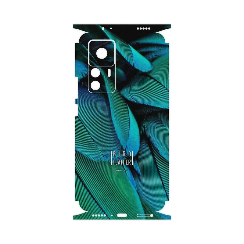 برچسب پوششی ماهوت مدل Green Feather-FullSkin مناسب برای گوشی موبایل شیائومی 12T Pro