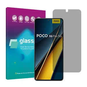 Glass pro Resistant privacy screen protector suitable for Xiaomi Poco X6 Pro