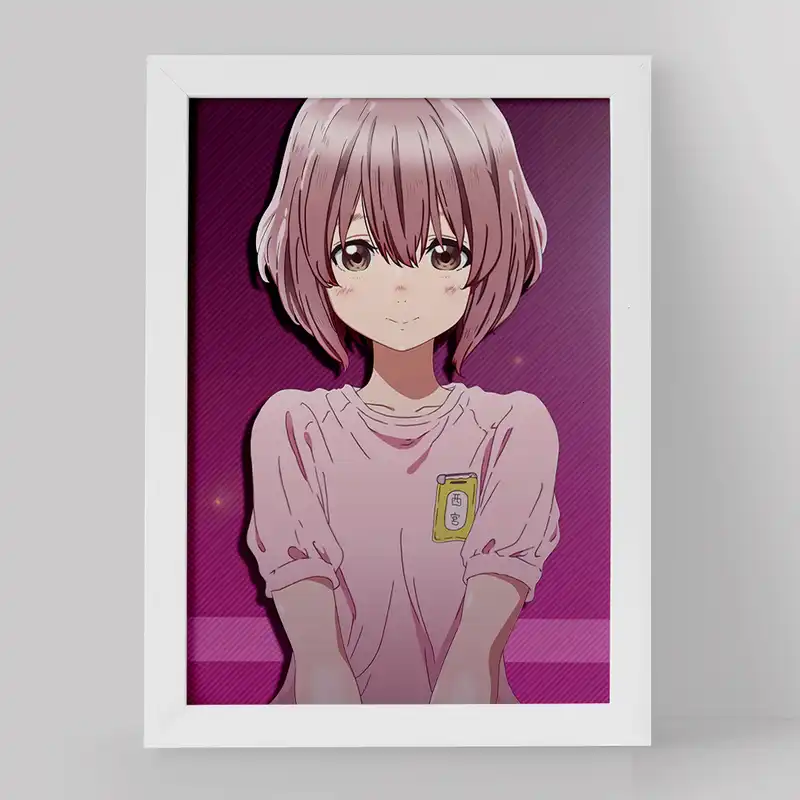 تابلو خندالو مدل شوکو نیشیمیا انیمه سایلنت ویس کد 15779