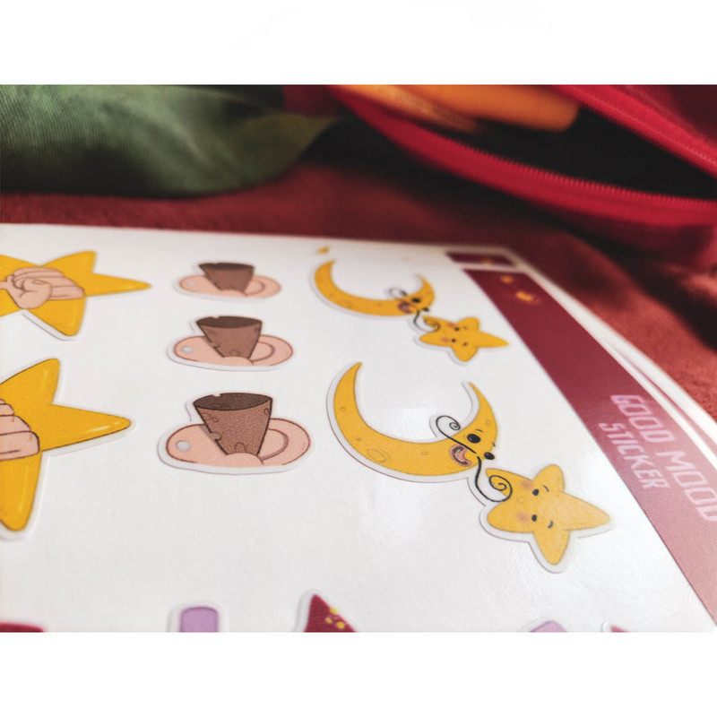 استیکر لپ تاپ بیگای استودیو مدل گود مود -ستاره