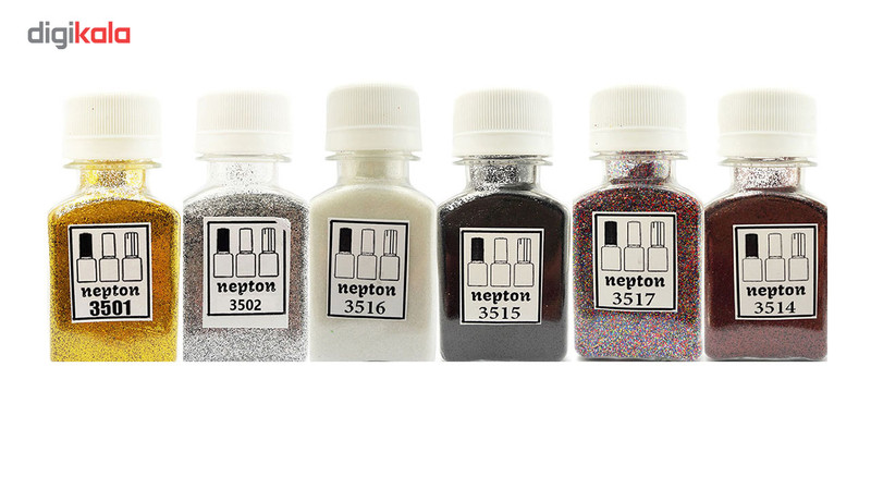 بسته 6 عددی اکلیل ناخن نپتون مدل خنثی