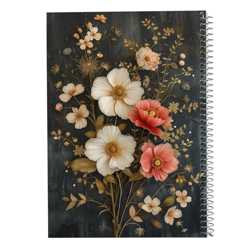 دفتر مشق 50 برگ مدوپد مدل گل کد DF15910