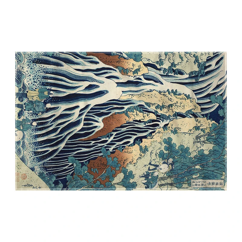 کاغذ کادو ترمه طراحان ایده مدل آبشار کریفوری از هوکوسای کد art0251