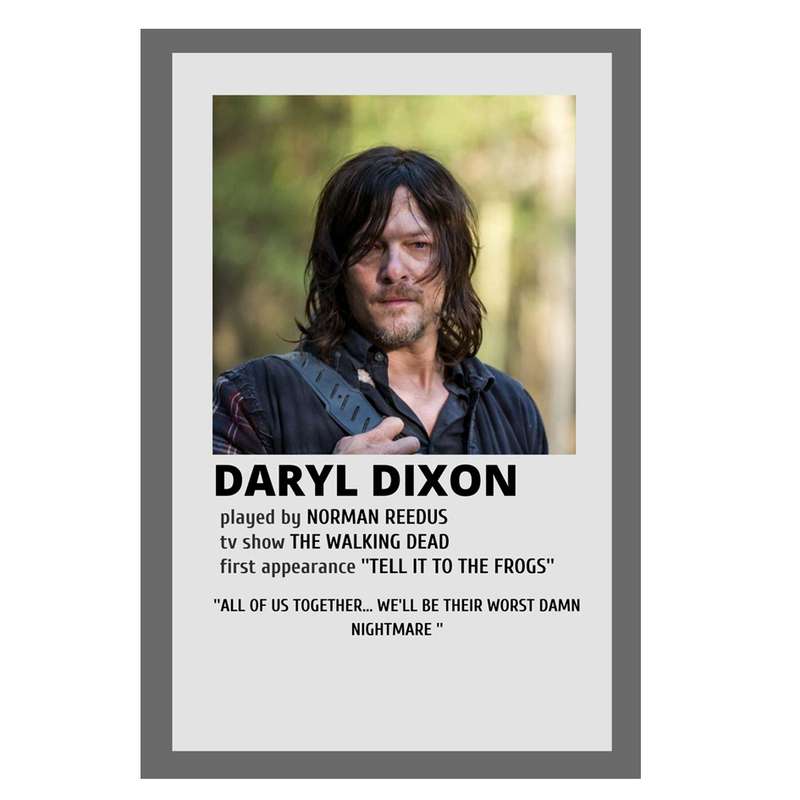 پوستر مدل مردگان متحرک Walking Dead طرح دریل Daryl کد 481 پوستر مدل مردگان متحرک Walking Dead طرح دریل Daryl کد 481