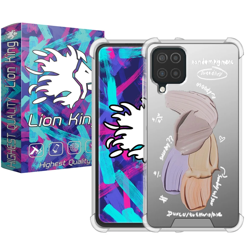  کاور لاین کینگ مدل آینه ایی نشکن طرح گواش مناسب برای گوشی موبایل سامسونگ Galaxy A22 4G